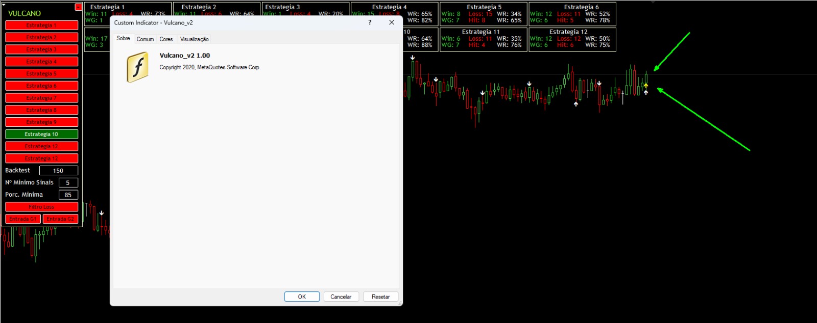 Vulcano Indicator Screenshot 2